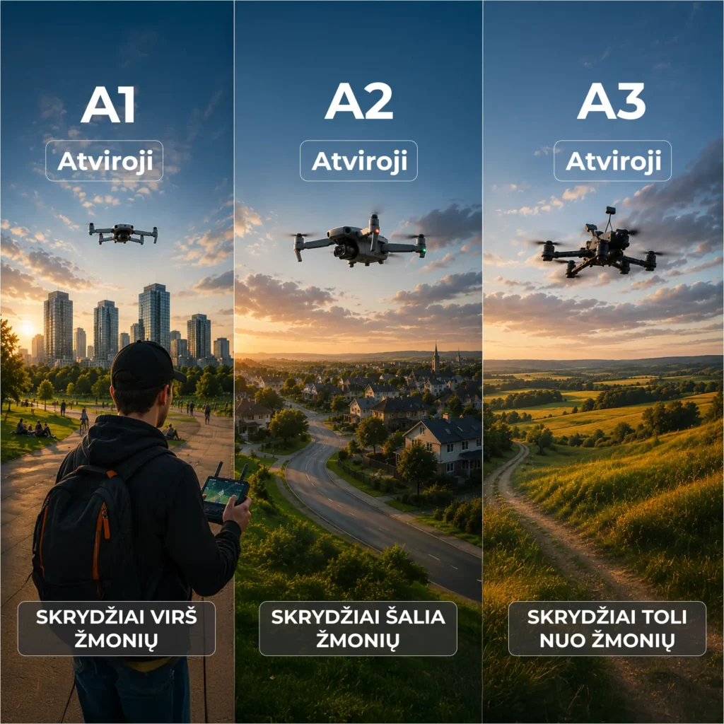 Skrydžių kategorijos: Atviroji kategorija