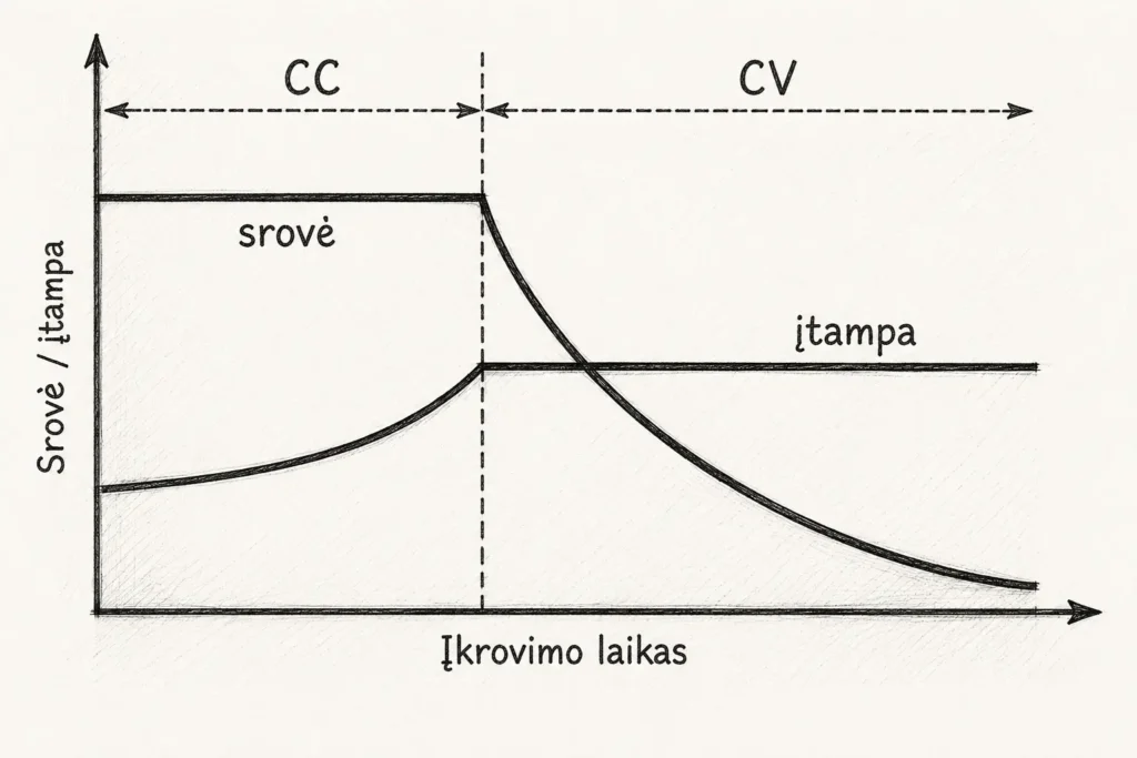 Krovimo fazės